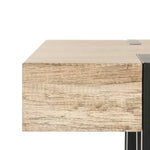 Safavieh Alyssa Rectangular Rustic Midcentury Wood Top Console Table , CNS7000