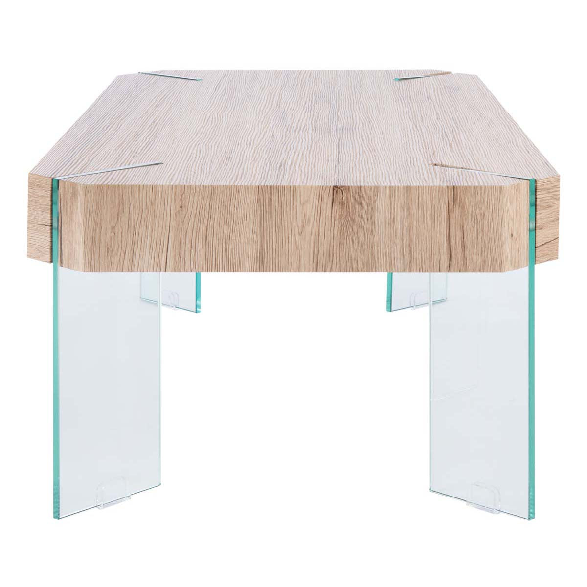 Safavieh Katelyn Rectangular Contemporary Glass Leg Coffee Table, COF7002