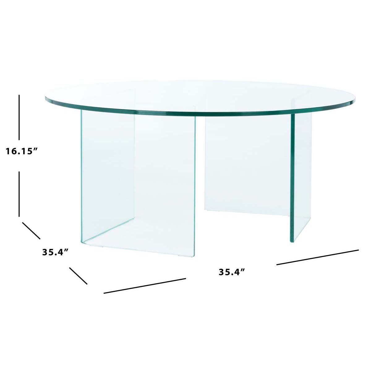 Safavieh Bexon Temp Glass Coffee Table , COF7301