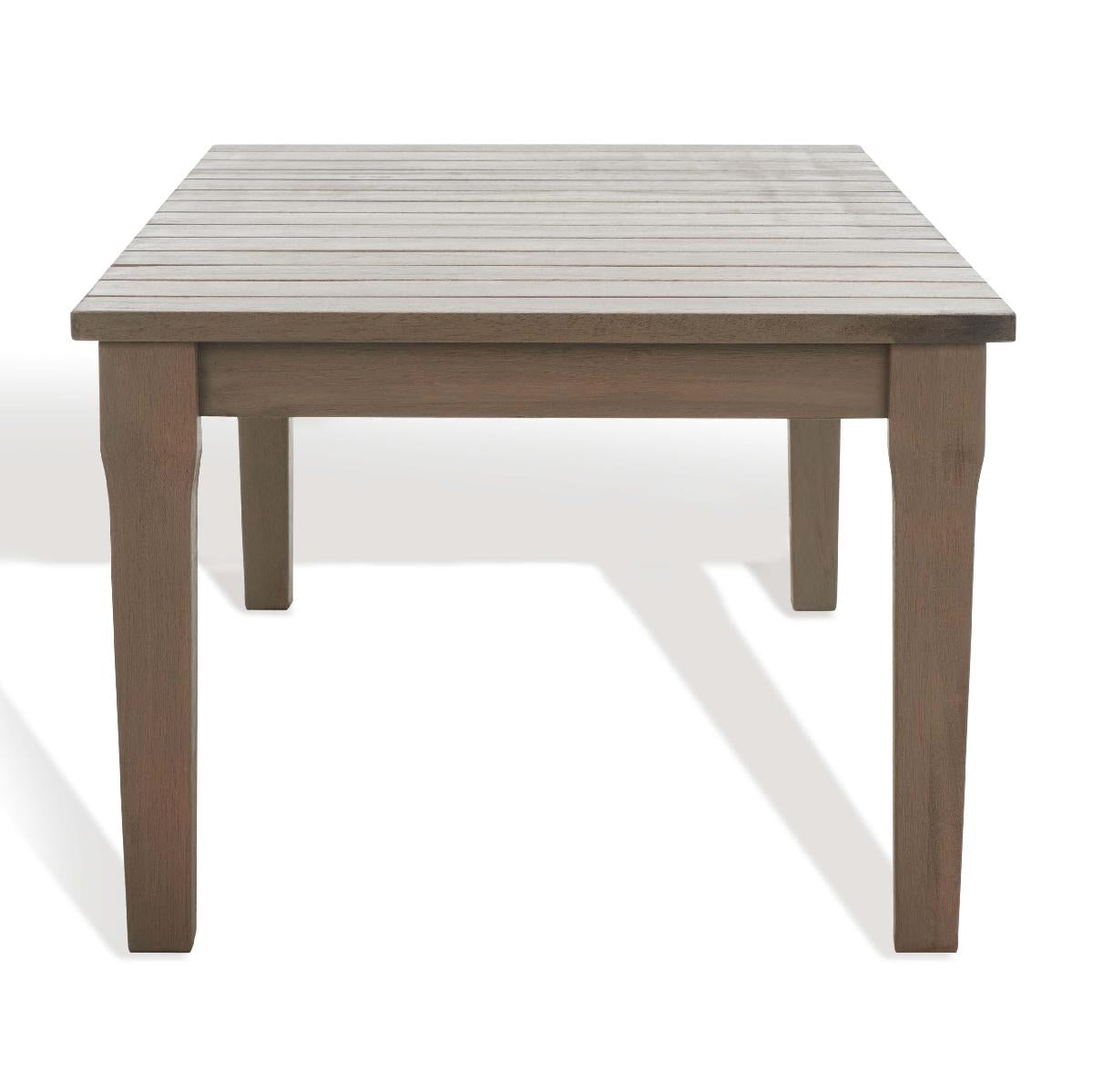 Safavieh Couture Martinique Wood Patio Coffee Table - Light Grey
