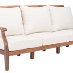 Safavieh Couture Payden Outdoor 3 Seat Sofa - Natural / Beige