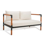 Safavieh Couture Tommy Metal And Wood Patio Sofa - Back / White