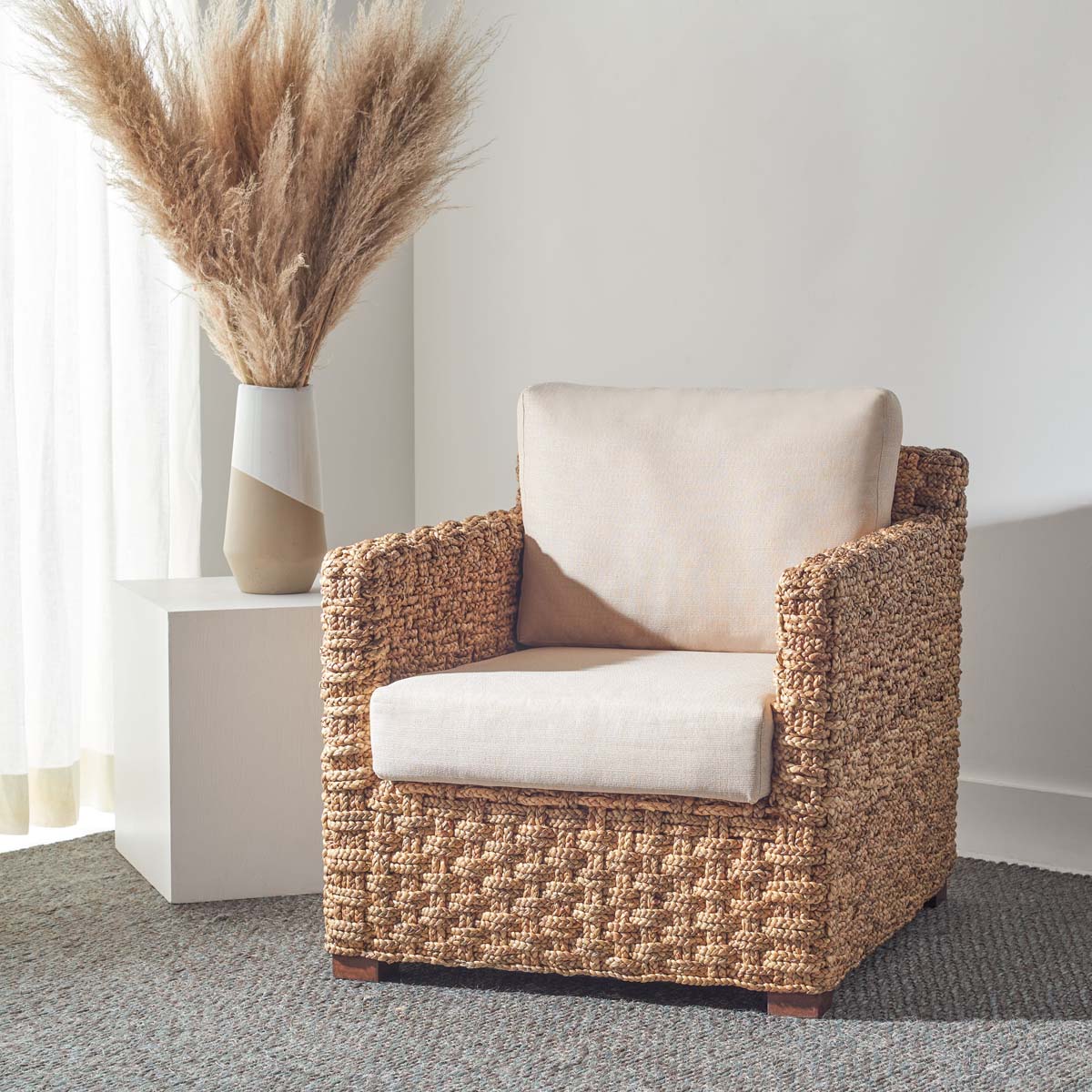 Safavieh Couture Gregory Water Hyacinth Accent Chair