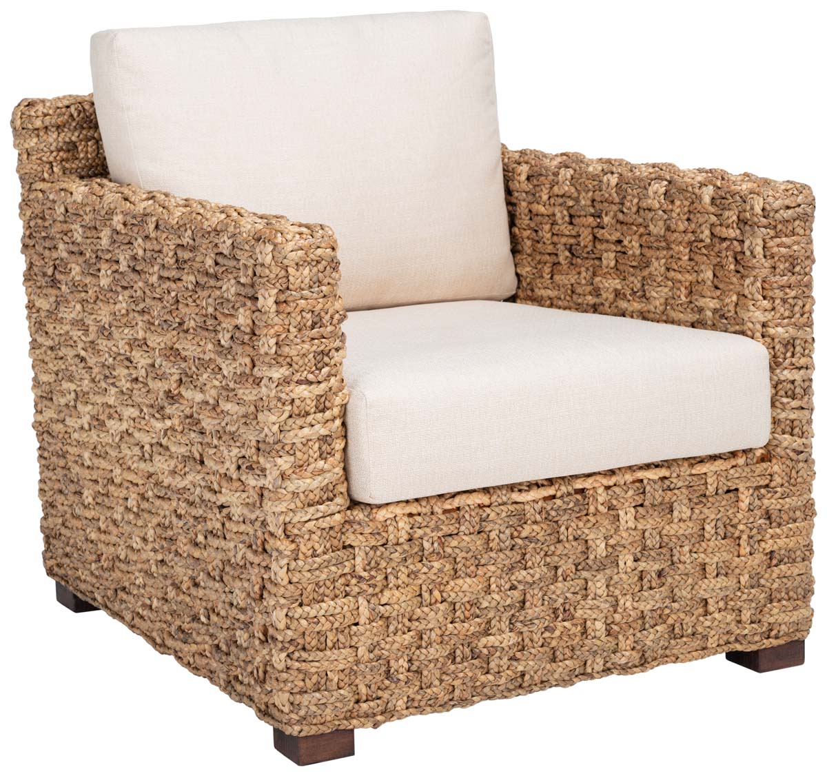 Safavieh Couture Gregory Water Hyacinth Accent Chair - Natural / Beige