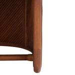 Safavieh Couture Barnette Rattan Pole Accent Chair - Amber / Beige