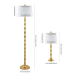 Safavieh Aurelia Floor And Table Lamp Set , FLT4003 - Gold