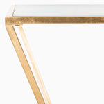 Safavieh Allene Gold Leaf Retro Coffee Table , FOX2601