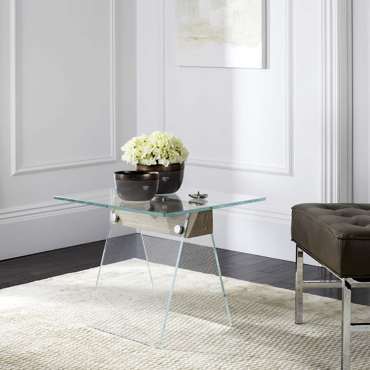 Safavieh Modern Glass Loft Accent Table , FOX6021