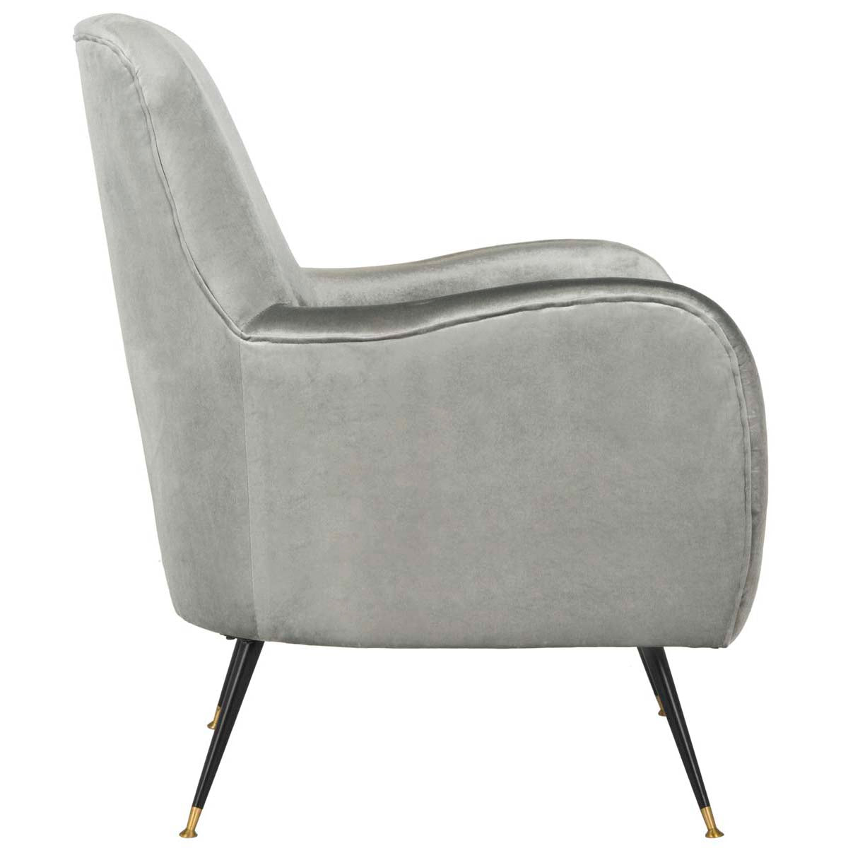 Safavieh Noelle Velvet Retro Mid Century Accent Chair , FOX6269