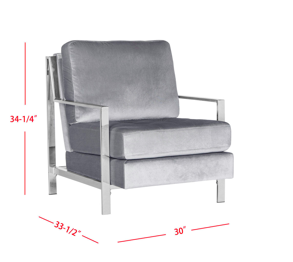 Safavieh Walden Modern Tufted Velvet Accent Chair , FOX6279