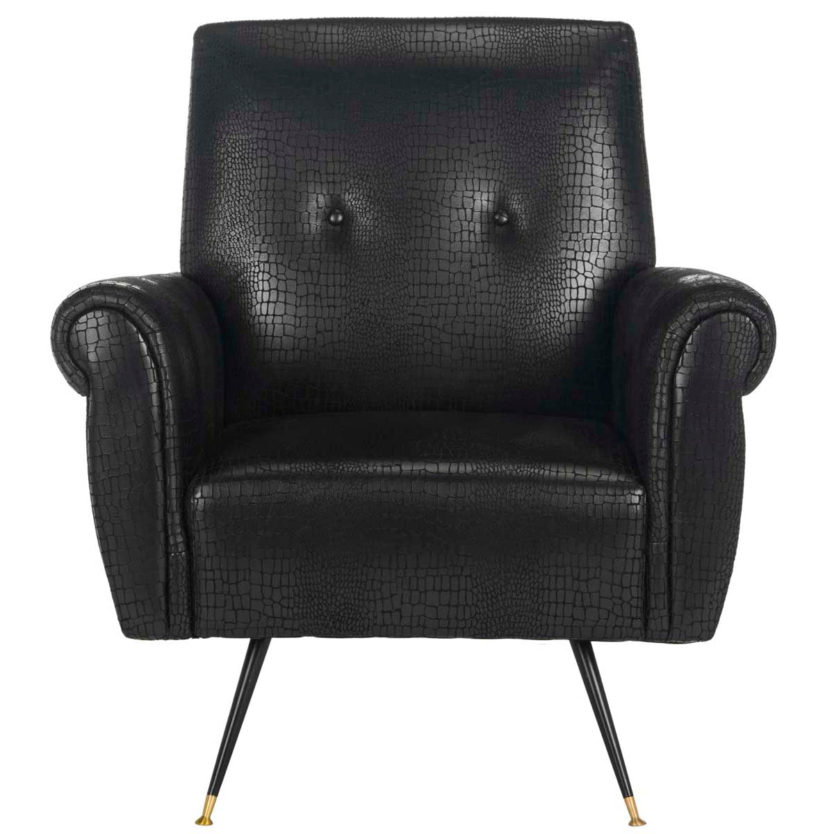 Safavieh Mira Retro Mid Century Faux Leather Accent Chair , FOX6285