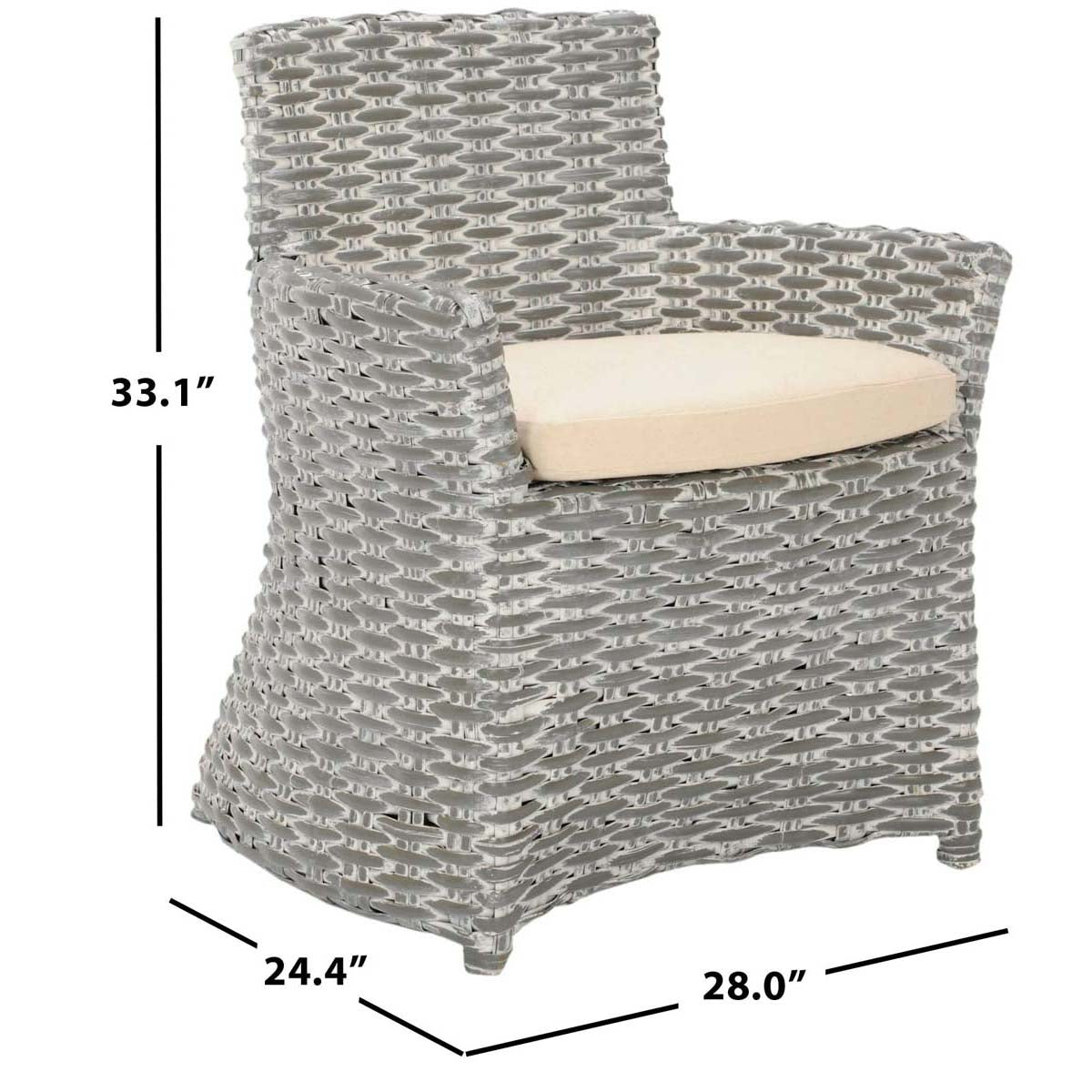 Safavieh Cabana Rattan Arm Chair , FOX6500