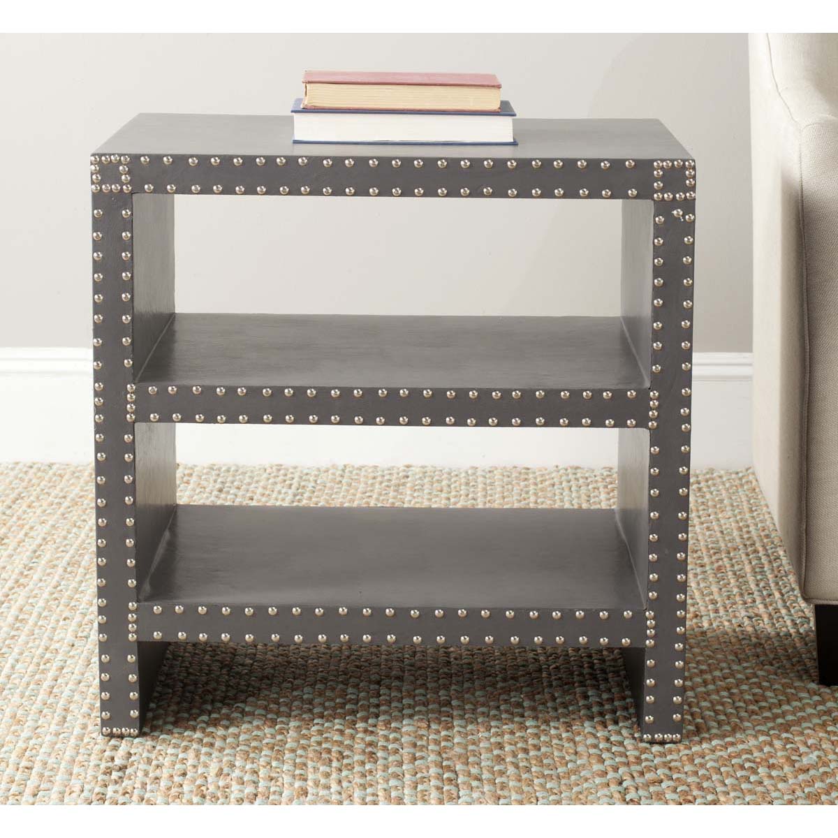 Safavieh Lacey Two Tier Side Table Grey , FOX9502 - Grey
