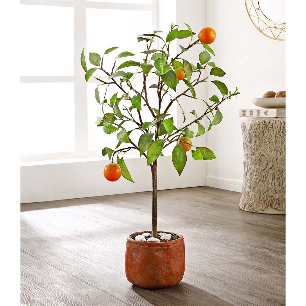 Safavieh Faux Orange Potted Tree
