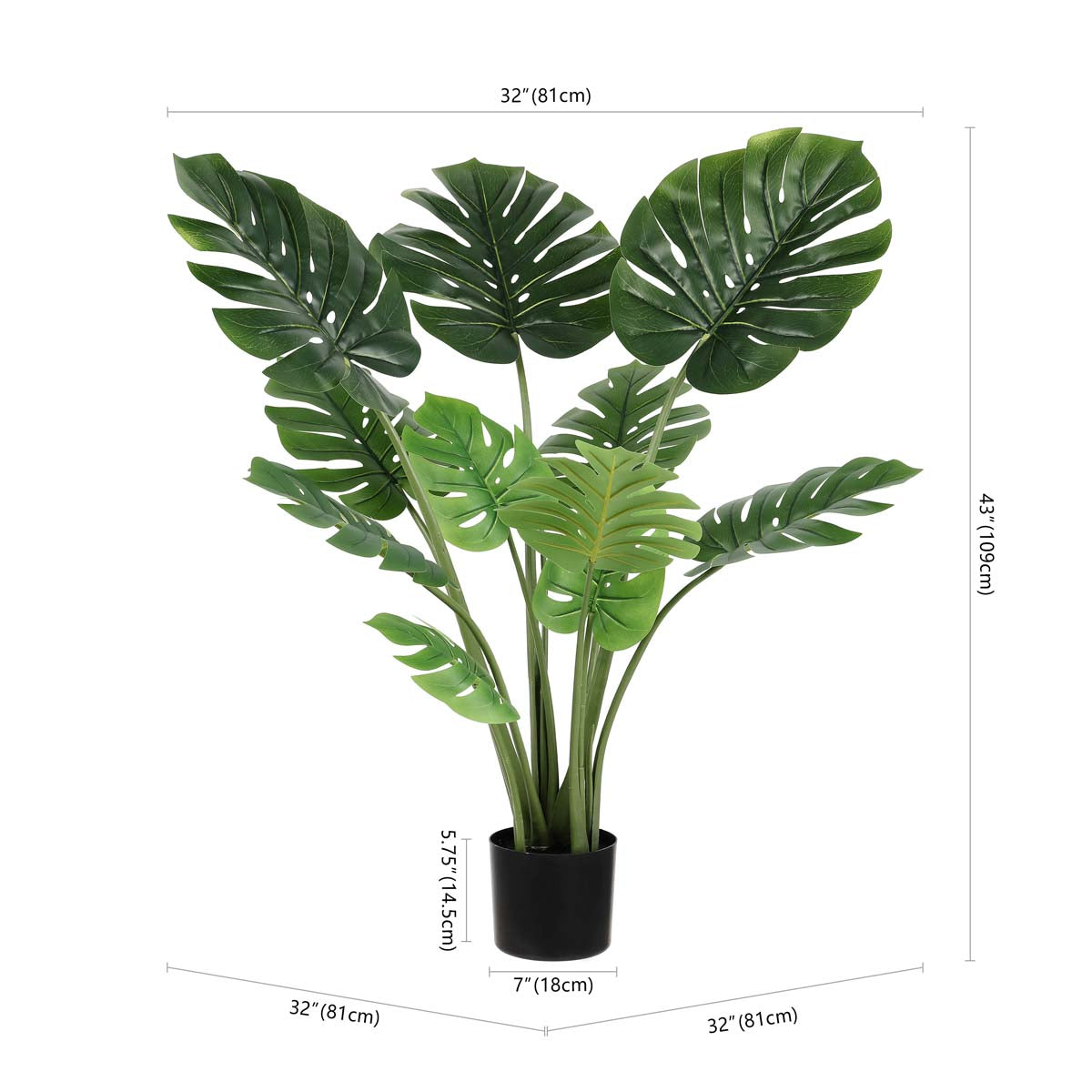 Safavieh Faux Monstera 43 Potted Tree , FXP2010