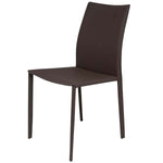 Nuevo Sienna Leather Dining Chair Elegant - Mink