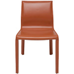 Nuevo Colter Leather Armless Dining Chair - Ochre