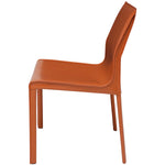 Nuevo Colter Leather Armless Dining Chair - Ochre