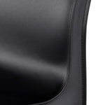 Nuevo Colter Leather Dining Chair - Black