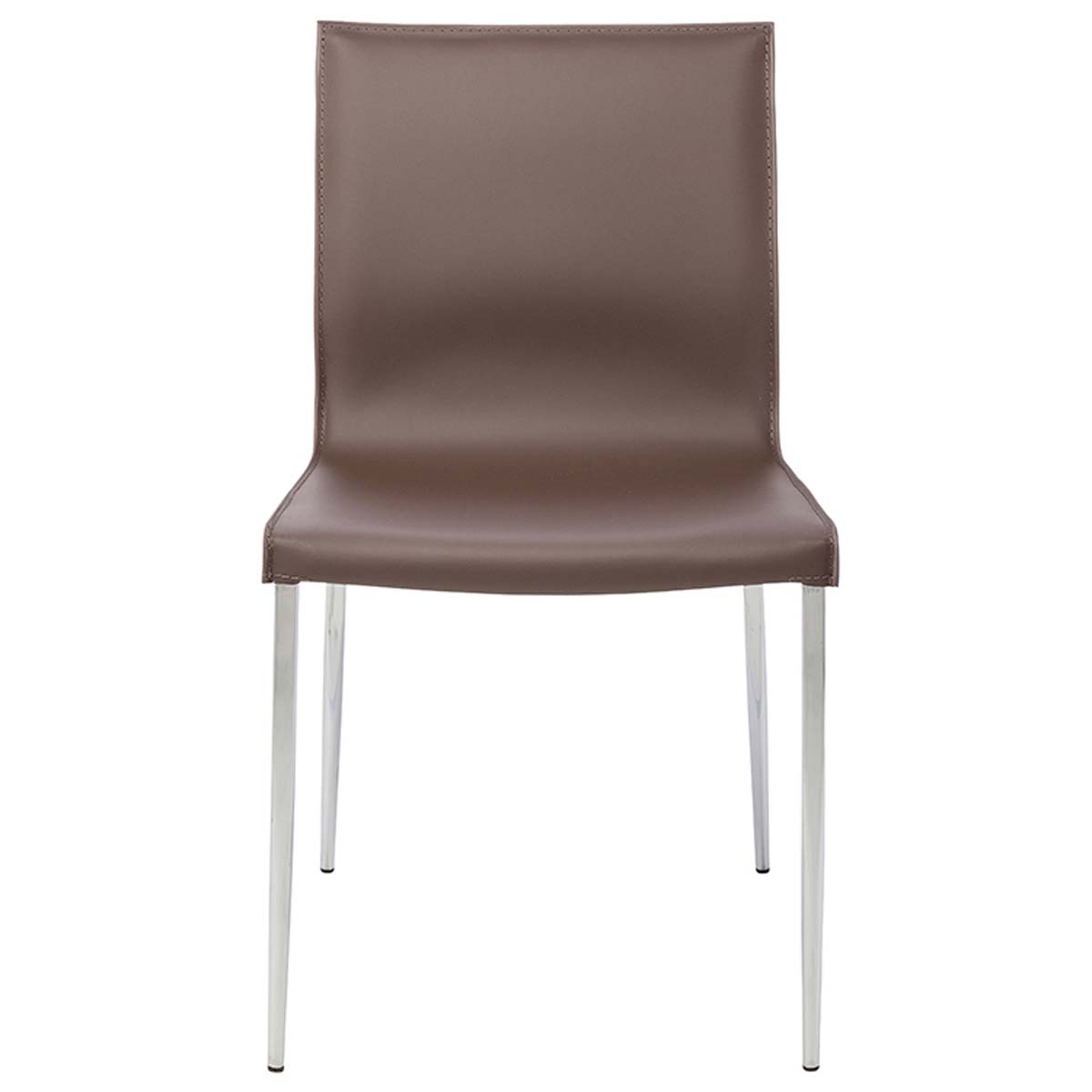 Nuevo Colter Leather Dining Chair - Mink