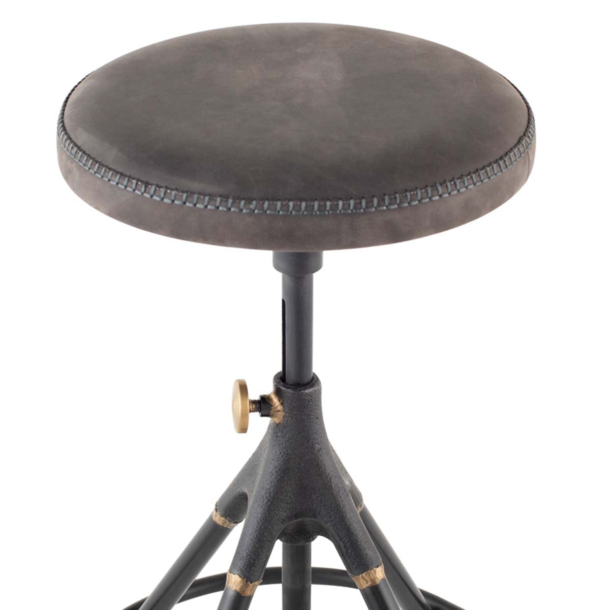 District Eight Akron Counter Stool - Storm Black