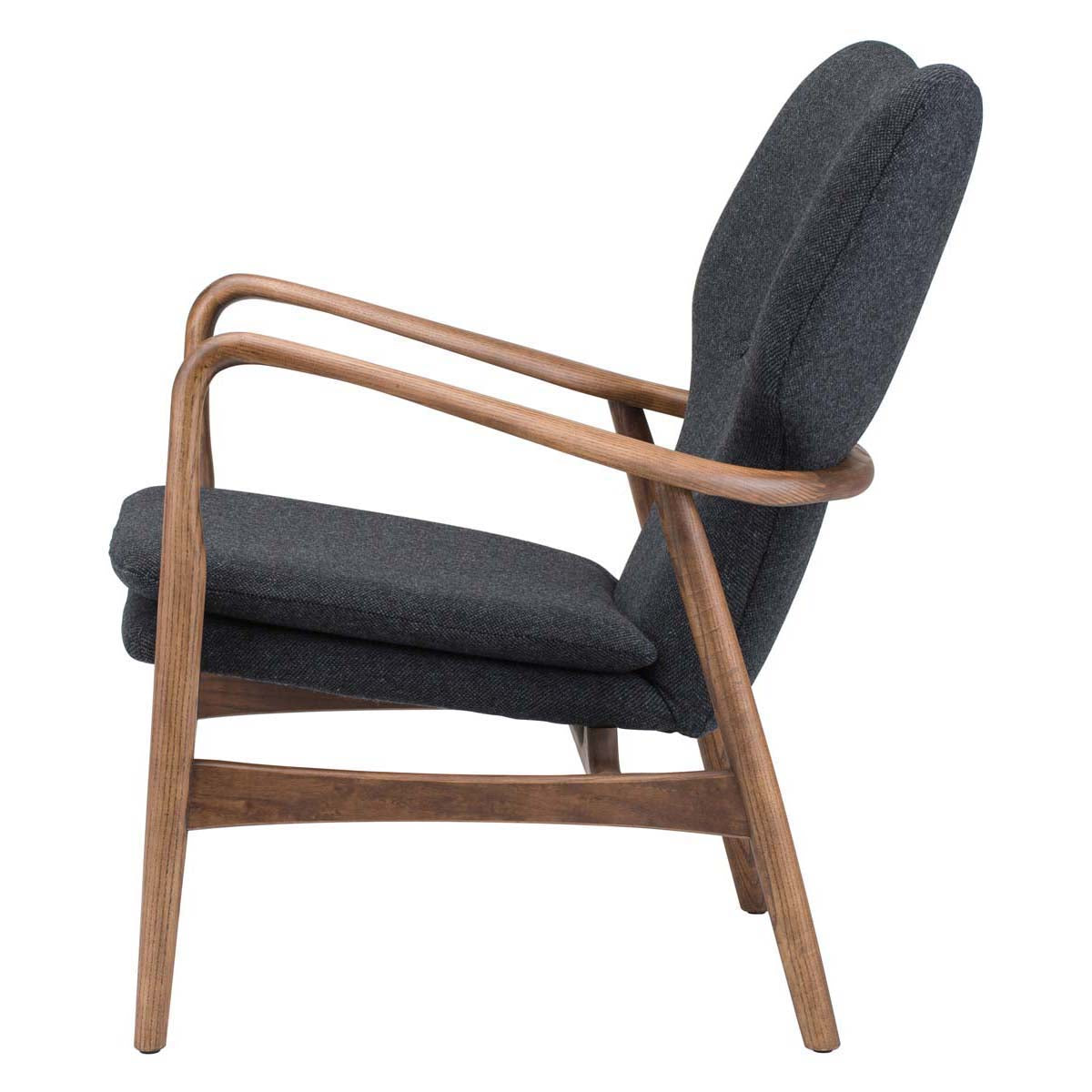 Nuevo Patrik Occasional Chair Tweed Seat - Dark Grey