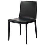 Nuevo Palma Leather Dining Chair - Black
