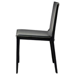 Nuevo Palma Leather Dining Chair - Black