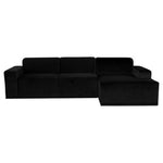Nuevo Leo Sectional Sofa - Black