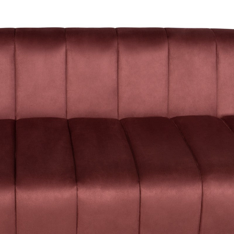 Nuevo Coraline Left Facing Sectional Sofa - Chianti Microsuede