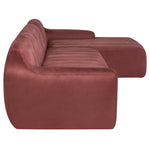 Nuevo Coraline Right Facing Sectional Sofa - Chianti Microsuede