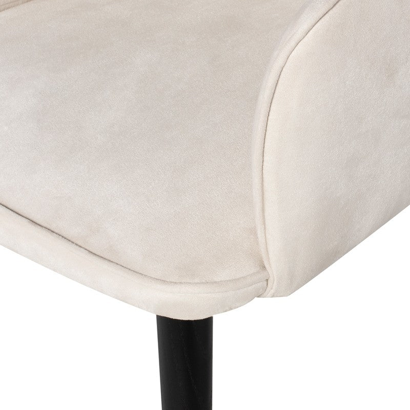 Nuevo Willa Dining Chair - Champagne Microsuede