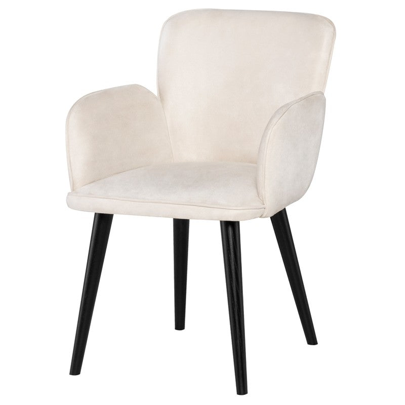 Nuevo Willa Dining Chair - Champagne Microsuede