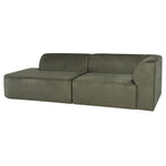 Nuevo Isla Triple Seat Sofa Right Facing - Sage Microsuede