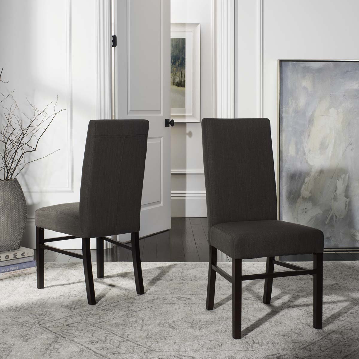 Safavieh Classic 20''H Linen Side Chair (Set Of 2) , HUD8205J