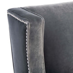 Safavieh Couture Vitali Studded Chaise - Charcoal