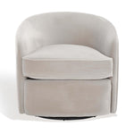 Safavieh Couture Lesley Swivel Barrel Chair - Light Grey