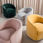 Safavieh Couture Lesley Swivel Barrel Chair