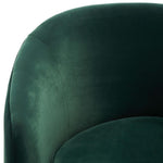 Safavieh Couture Lesley Swivel Barrel Chair - Dark Green