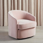 Safavieh Couture Lesley Swivel Barrel Chair - Light Pink