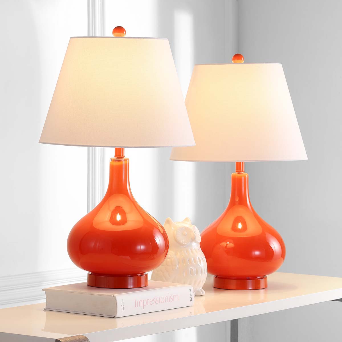Safavieh Amy 24 Inch H Gourd Glass Lamp, LIT4087