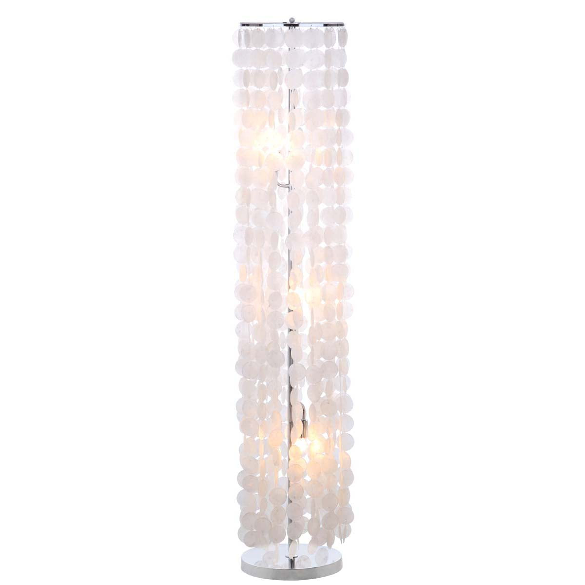 Safavieh Illumina 3 Light Capiz 60 Inch H Floor Lamp, LIT4483