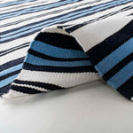 Lauren Ralph Lauren Leopold Stripe Rug, LRL2462 - WHITE / FRENCH BLUE