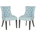 Safavieh Harlow 19''H  Tufted Ring Chair (Set Of 2)   Silver Nail Heads , MCR4716