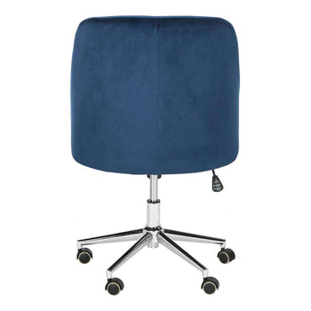 Safavieh Adrienne Velvet Chrome Leg Swivel Office Chair , OCH4501