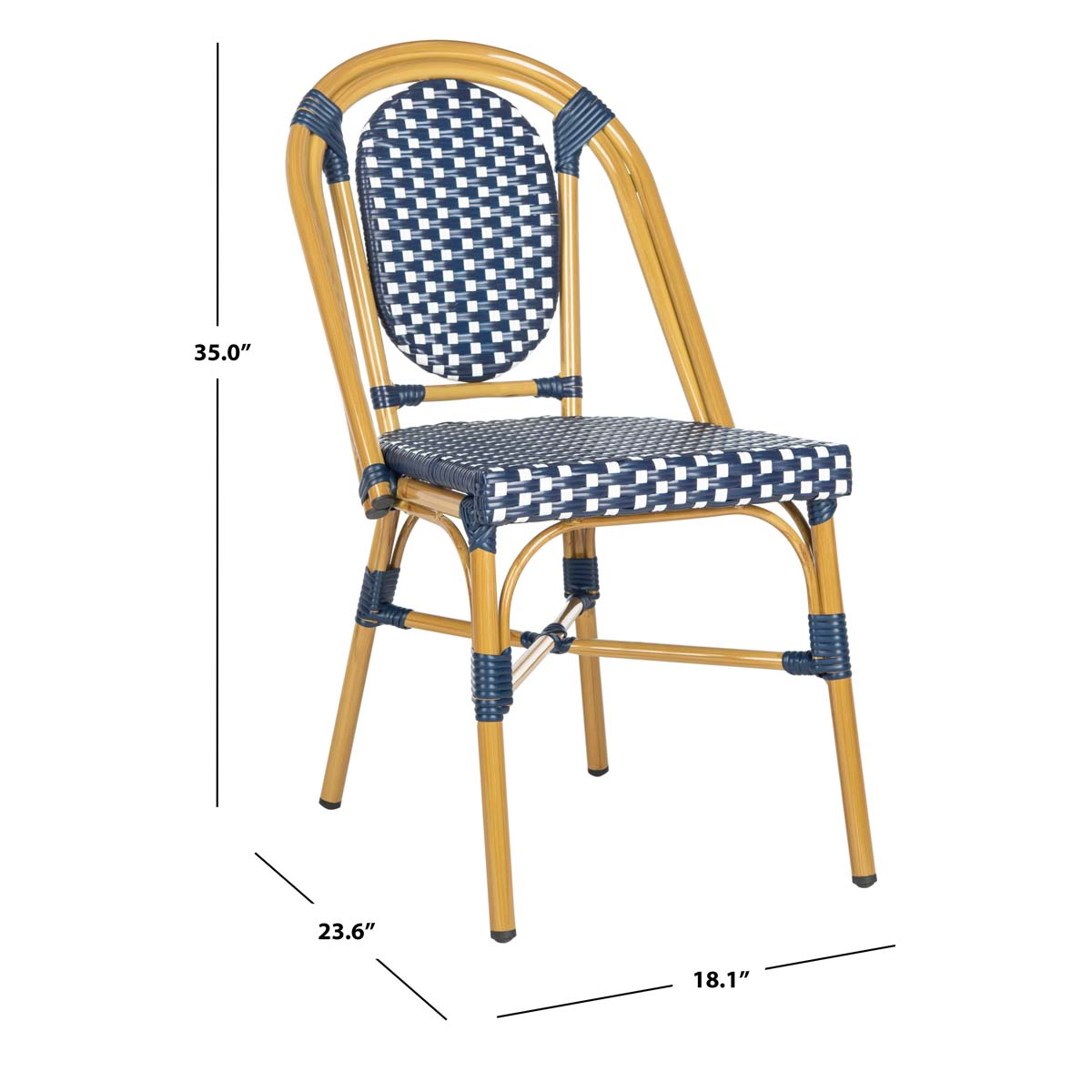 Safavieh Lenda French Stackable Bistro Chair , PAT4036