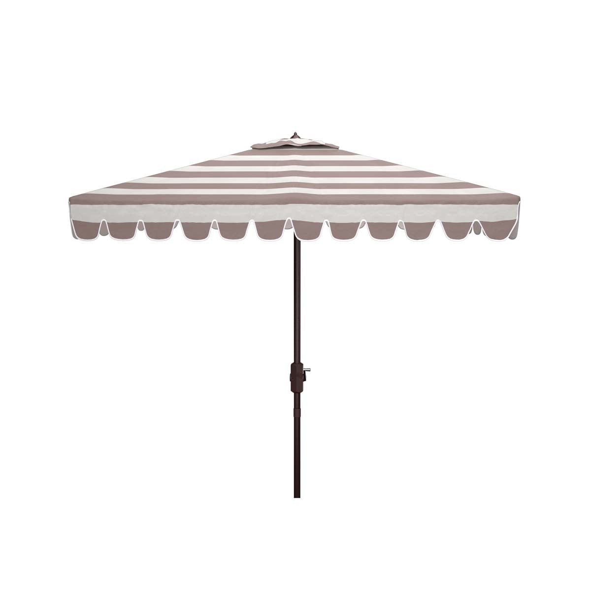 Safavieh Vienna 7.5 Ft Square Crank Umbrella , PAT8411 - Grey/White