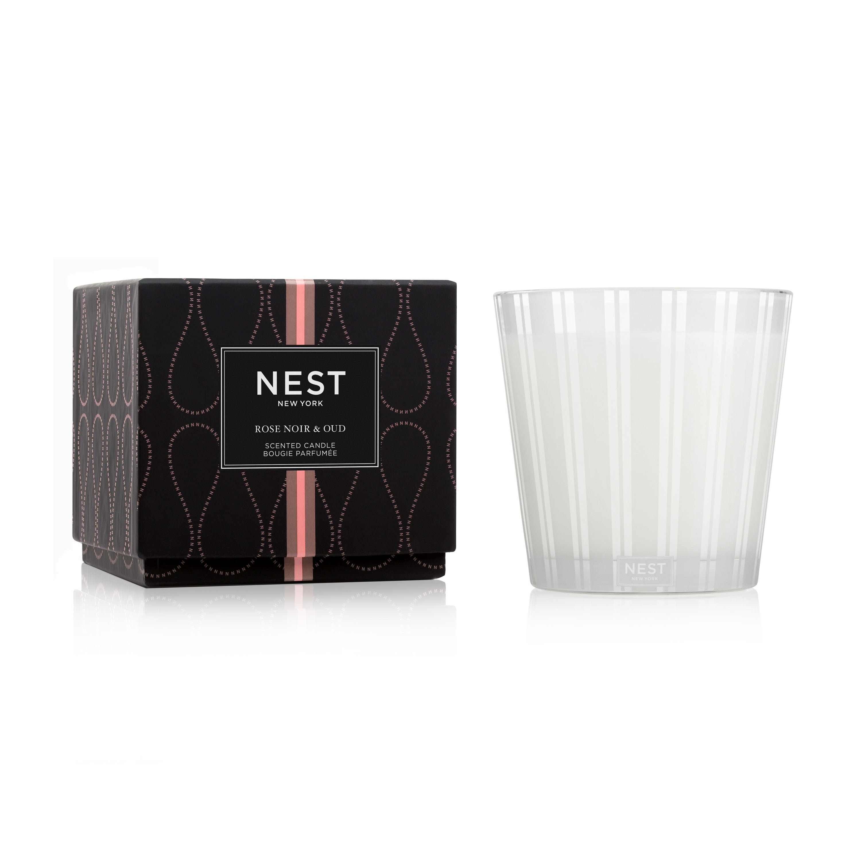 Rose Noir & Oud 3-Wick  21.2 oz Candle by Nest New York