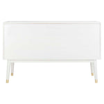 Safavieh Couture Madden Retro Dresser - White / Brass