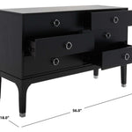 Safavieh Couture Lorna 6 Drawer Contemporary Dresser - Black